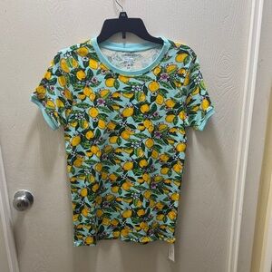 Vera Bradley Ribbed Lemon Grove Pajama shirt size small